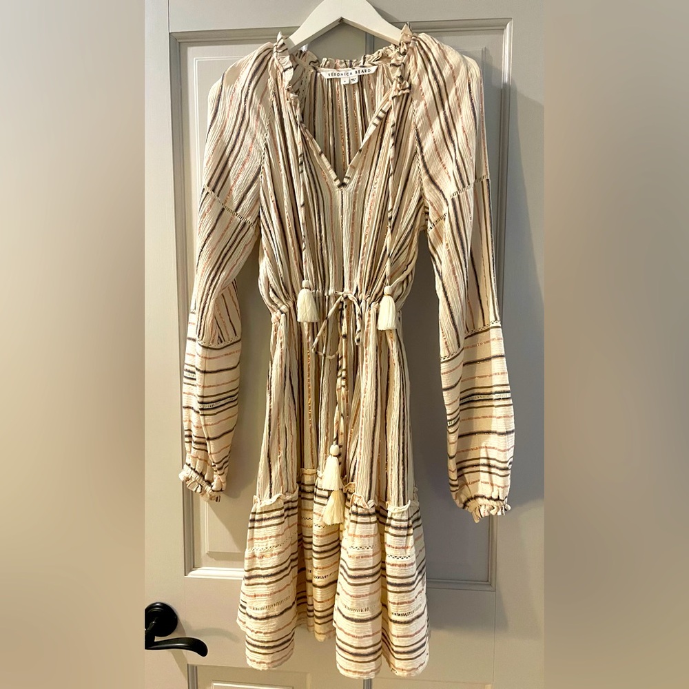 Veronica Beard long sleeve mini dress, never worn, excellent condition, sz med